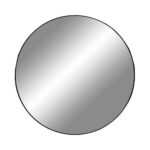 Jersey peegel, teras, must, ø80 cm Esik ja Garderoob