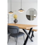 Jersey peegel, teras, must, ø100 cm Esik ja Garderoob