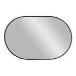 Madridi peegel, alumiinium, must, 50×80 cm Esik ja Garderoob