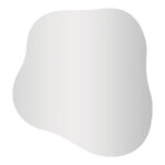 Palermo peegel, orgaanilise kujuga, 50×55 cm Esik ja Garderoob