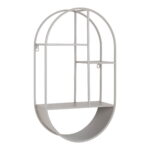 Feira seinariiul, ovaalne, teras, külm hall, 35x15x60 cm Elutoamööbel