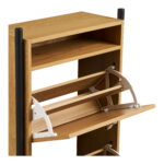 Barco jalanõudekapp, tammepuu imitatsioon, 62x26x118 cm Elutoamööbel Homewell 13