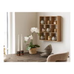 Moss seinariiul, männipuit, naturaalne, 46x10x46 cm Elutoamööbel