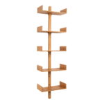 Villa seinariiul, bambus, naturaalne, 50×180 cm Elutoamööbel