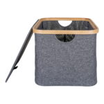 Noto korv, bambus/tekstiil, tumehall, 30x45x25 cm Esik ja Garderoob Homewell 7