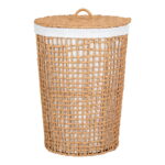 Pomali pesukorv, paberist, naturaalne/valge, ø42×56 cm Pesukorvid Homewell 6