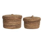 Desio korvid, banaanilehed, naturaalsed, 2 tk komplekt Esik ja Garderoob Homewell 12