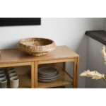 Frellesvigi kandik, vesihüatsint, naturaalne, ø38×12,5cm Korvid ja korvriiulid