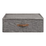 Noto korraldaja, tekstiilist, tumehall, 56x47x18 cm Korvid ja korvriiulid