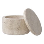 Säilituspurk säilituspurk, travertiin, naturaalne, ø10×6,5 cm Sisustus