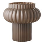 Vaas vaas, suupuhutud klaas, pruun, ø27×27 cm Sisustus