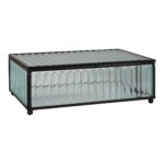 Santorini karp, klaas/metall, must, 20x13x7 cm Sisustus