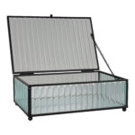 Santorini karp, klaas/metall, must, 20x13x7 cm Sisustus