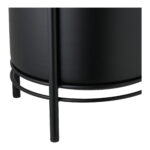 Lillepott lillepott, terasest, must, 2 tk komplekt Sisustus