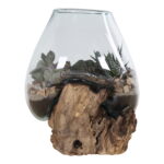 San Marino veepiisk, tiikpuu/klaas, naturaalne, kõrgus 15-20 cm Sisustus