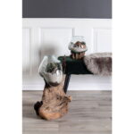 San Marino veepiisk, tiikpuu/klaasid, naturaalne, kõrgus 50 cm Sisustus