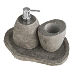 Gara vannitoakomplekt, hoiutops, seebidosaator, kandik Sisustus