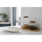 Salv kandik, keraamiline, valge, 30,5×20,3×3,8 cm Sisustus