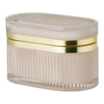 Armastuse klaaskarp, nude/messing, 13,5x8x9 cm Sisustus