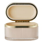 Armastuse klaaskarp, nude/messing, 13,5x8x9 cm Sisustus