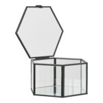 Torpe karp, klaas/metall, läbipaistev/must Sisustustooted