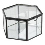 Torpe karp, klaas/metall, läbipaistev/must Sisustustooted