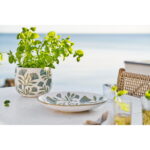 Kandik, keraamika, valge segu, ø35,5×5 cm Sisustustooted