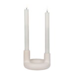 Küünlahoidja küünlajalg, keraamiline, beež, ø13×8,5 cm Sisustus