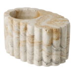 Teeküünlahoidja teeküünlaalus, tsement, pruun/beež, ø10,5×6 cm Sisustus