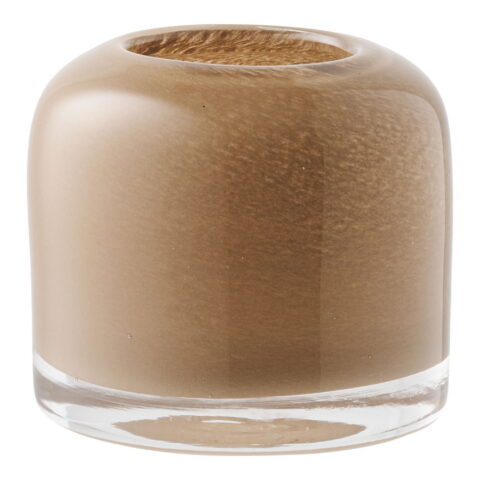 Küünlahoidja küünlajalg, suupuhutud klaasist, pruun, ø8×7,5 cm Sisustus