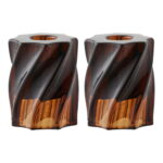 Küünlahoidja küünlajalg, klaas, suitsupruun, 2 tk komplekt Sisustus