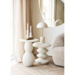 Küünlahoidja küünlajalg, lubjakivi, valge, 2 tk komplekt Sisustus