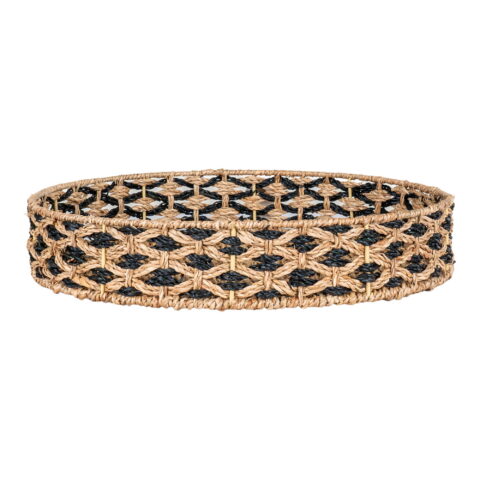 Nerja kandik, mererohi, must/looduslik, ø38 cm Sisustus