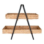 Alfaro kandik, vesihüatsint/metall, must/looduslik, 42x23x43,5 cm Sisustus