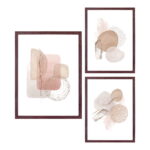 Aspeni raamikomplekt, tumepruun, 3 tk komplekt Sisustus