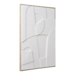 Madeline’i reljeefne seinakaunistus, lõuend, valge, nr 1, 60×90 cm Sisustus