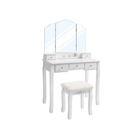 Meigilaud 80x40x137.5cm valge Kirjutuslauad