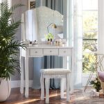 Meigilaud 80x40x137.5cm valge Kirjutuslauad