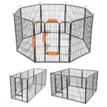 Koeraaedik 240x80x100cm hall Koeraaedikud