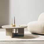 Kohvilaud 80 cm LARNA beež läikiv Elutoamööbel Homewell 8