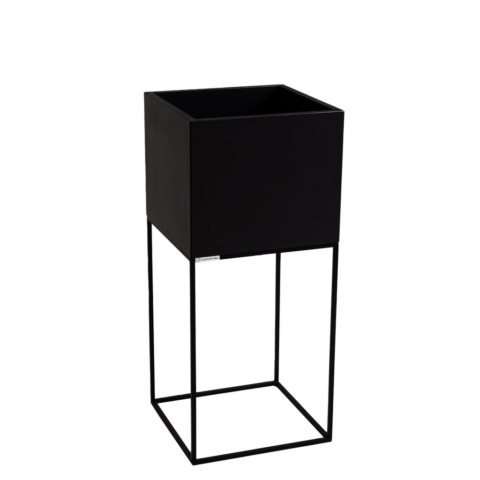 Lillepott PALMUS METALL 80x35x35 must Sisustus