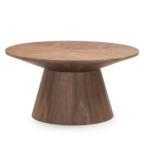 Ümmargune kohvilaud 90 cm MARIEL pähkel Elutoamööbel