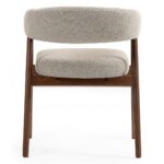 Polsterdatud tool MUE helepruun/tammepuit ümar Söögilauatoolid, taburetid, pingid Homewell 10