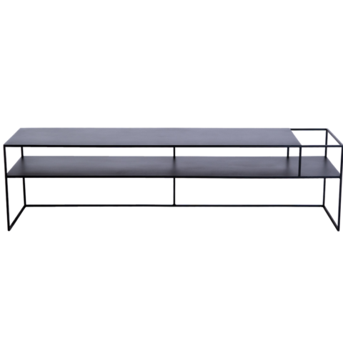 TV-alus RTV laud SENSO LILL METALL 170×45 P must Elutoamööbel