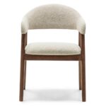 Polsterdatud tool LARIS beež bouclé/pähklipuu 2tk Söögilauatoolid, taburetid, pingid Homewell 10