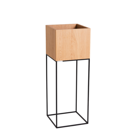 Lillepott PALMUS METALL 100x35x35 naturaalne(3395) must Sisustus