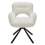 Pöördtool COZAL helebeež mustad jalad Söögilauatoolid, taburetid, pingid Homewell 8