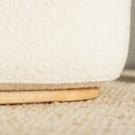 Polsterdatud tugitool MORELA valge ümarad kujundid Elutoamööbel Homewell 17