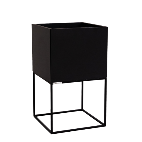 Lillepott PALMUS METALL 60x35x35 must Sisustus