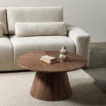 Ümmargune kohvilaud 90 cm MARIEL pähkel Elutoamööbel Homewell 9